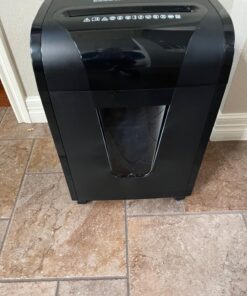 Suntiko Paper Shredder, 18-Sheet Cross Cut Level P-4, Shred Paper/Credit Card/CD, with Large Pull Out Bin,Insert Auto Jam Proof System Shredder for Home&Office 63 71QlV2bX1xL 2