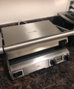 Breville BGR820XL Smart Grill, Electric Countertop Grill, Brushed Stainless Steel., 14" x 14" x 5 3/4" Adjustable,Grill 47 71QlZ1Pjt3L