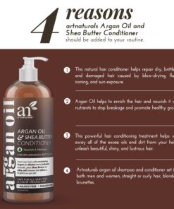 Alternative view of Artnaturals Argan Oil Hair Conditioner - (16 Fl Oz / 473ml) - Sulfate Free - Treatment for Damaged and Dry Hair - For All Hair Types - Safe for Color Treated Hair 16 Fl Oz (Pack of 1)