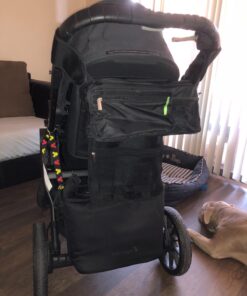 Ethan & Emma Universal Stroller Organizer - Elevate Your Experience w/Insulated Cup Holders, Diaper Storage, Secure Straps, Detachable Bag, Pockets for Phone, Keys, Toys. Smart Parenting Black 49 71Qmz 0cOTL