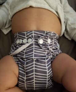 Nora's Nursery Baby Cloth Pocket Diapers Bamboo Inserts 1 Wet Bag 7 Pack B&W Unisex 2 45 71Qn4oxeD8L