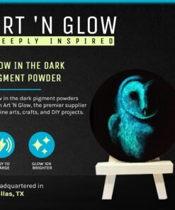 Glow in The Dark Pigment Powder - Neutral and Fluorescent Color for Art Painting, Fine Art, Nail Art Paint, and DIY Crafts - Non-Toxic, Long Lasting 10+ Color Options - Fluorescent Blue - (60 Grams) 60 Grams 27 71QnsNHucoL