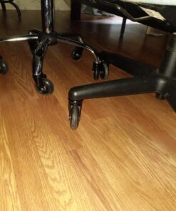 Slipstick CB690 Floor Protecting Rubber Office Chair Caster Wheels (Set ff 5), Roller Style, Universal 7/16" Stem, 3" Black Castors Black/Black 41 71QoZfWfc9L