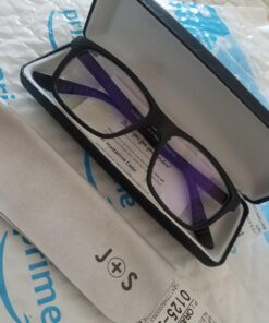 J+S Vision Blue Light Blocking Glasses | Computer Gaming/Working Glasses for Women Men | Anti Eyestrain Fatigue UV Glare Haka - Classic Rectangular Frame Haka - Black Frame - Low Color Distortion Lens 33 71QpkvpXZLL