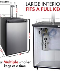 Kegco HBK209S-2 Keg Dispenser, stainless steel,2 Faucet without Kegs 2 Faucet 18 71Qq88OqZYL