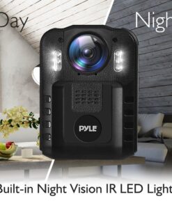 Pyle Premium Portable Body Camera - Wireless Wearable Camera, Person Worn Camera, Compact & Portable HD Body Camera, IR Night Vision, Built-in Rechargeable Battery, LCD Display, 16GB Memory PPBCM9 18 71QqUyecTlL