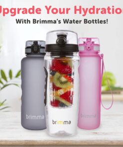Brimma Fruit Infuser Water Bottle - 32 oz Large, Leakproof Plastic Fruit Infusion Water Bottle for Gym, Camping, and Travel 35 71Qr3CzpxHL