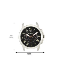 Fossil Grant Men's Watch with Chronograph Display and Genuine Leather or Stainless Steel Band Brown 31 71QrqgdNAqS