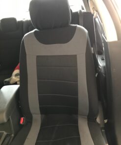 FH Group Car Seat Covers Front Set Cloth - Seat Covers for Low Back Car Seats with Removable Headrest, Universal Fit, Automotive Seat Cover, Airbag Compatible Car Seat Cover for SUV, Sedan, Van Gray 35 71QsNROm1dL