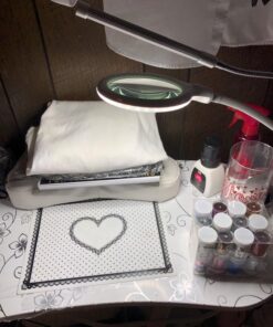 Brightech LightView Flex Magnifying Desk Lamp, 1.75X Light Magnifier, Adjustable Magnifying Glass with Light for Crafts, Reading, Close Work White 54 71QsSnSewqL