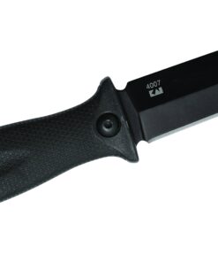 Kershaw Secret Agent (4007); Concealable Boot Knife with Strong Single Edge 4.4 Inch 8Cr13MoV Steel Blade; Arrives with Dual Carry Molded Sheath and Stealthy Non-Reflective Black Oxide Finish, 3 OZ 30 71QtOumPuL