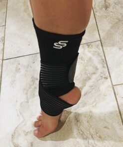 Sleeve Stars Ankle Brace for Women & Men, Achilles & Plantar Fasciitis Relief Compression Sleeve, Foot Brace with Ankle Support Strap, Heel Protector Wrap for Pain, Tendonitis & Sprain (Single/Black) One Size Black 1 38 71Qtqb7C3ML