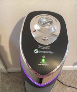 GermGuardian Air Purifier with HEPA 13 Filter, Removes 99.97% of Pollutants, Covers Large Room up to 915 Sq. Foot Room in 1 Hr, UV-C Light Helps Reduce Germs, Zero Ozone Verified, 28", Gray, AC5000E 46 71Qu5JMPHuL