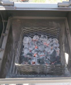 White Arc Smokers Charcoal Basket (Offset Smokers with Firebox) 10" x 10" x 6" 16 71Qu5zls9hL