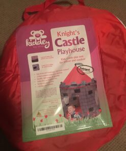 Kiddey Knight's Castle Kids Play Tent -Indoor & Outdoor Children's Playhouse - Durable & Portable with Free Carrying Bag – “Bonus” Shield and Sword Set - Makes for Boys & Girls Knights Tent 51 71Qu89B VgL 2