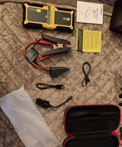 GOOLOO GP4000 Jump Starter Box 4000A Peak Car Starter (All Gas,up to 10.0L Diesel Engine) SuperSafe 12V Lithium, Auto Battery Booster Pack,Portable Power Bank with USB Quick Charge and Type C Port Yellow 39 71QuUU3arZL