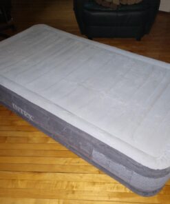 Intex Comfort Dura-Beam Airbed Internal Electric Pump Bed Height Elevated (2020 Model) Twin (300 Lbs) Mid Rise (13") 46 71QujFPHL