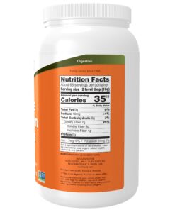 Alternative view of NOW Supplements, Whole Psyllium Husks, Non-GMO Project Verified, Soluble Fiber, 24-Ounce 68 Servings (Pack of 1)