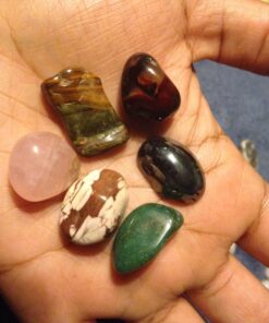 Hypnotic Gems 2 Pounds Brazilian Tumbled Polished Natural Stones Assorted Mix - Medium Size - 1" to 1.5" Avg. #D: Medium 2 Lb Bag 21 71QvX6ASg3L