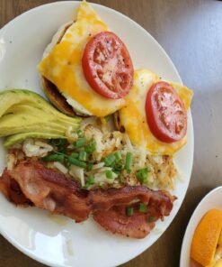 PROFESSIONAL Silicone Egg Ring, Pancake mold Best egg mold for breakfast sandwiches, Omelets and More, Nonstick Mold Ring, Round Red (Pack of 4) and free e-book by ABAM 38 71Qw0x1hvVL