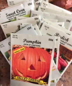 30 Packs of Deluxe Valley Greene Heirloom Vegetable Garden Seeds Non-GMO(Guaranteed 30 Different Varieties as Listed) 38 71Qw1irVZQL