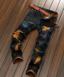 MR. R Men's Fashion Tie-Dyed Slim Fit Jeans 4 Colors 29-42 36 162 9 71Qw7Ey8DLL