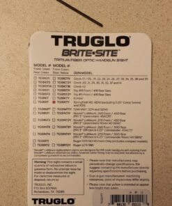 Truglo TFO Tritium & Fiber-Optic Handgun Sight Snag-Resistant Glowing Front & Rear Night Sights, Compatible with Springfield Armory XD Series Yellow Rear Sight 39 71QwIHDCrvL