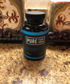 Pure for Men Original Vegan Cleanliness Stay Ready Fiber Supplement | Helps Promote Digestive Regularity | Psyllium Husk, Aloe Vera, Chia Seeds, Flaxseeds | Proprietary Formula | 120 Vegan Capsules 120 Count (Pack of 1) 32 71QwPcnyPEL