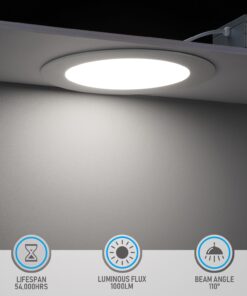 TORCHSTAR 6 Inch Slim Recessed Lighting with Junction Box, Basic Series Ultra Thin LED Recessed Light 5000K Daylight, 12W 1000LM Dimmable LED Downlight, ETL & Energy Star, Pack of 6 Daylight (5000K) 30 71QwiJturAL 1