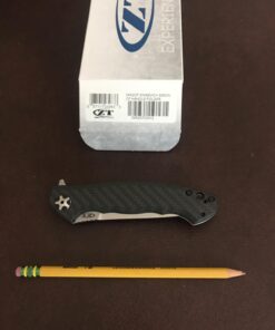 Zero Tolerance 0452CF; Pocket Knife with 4.1” Dual-Finished S35VN Steel Blade, Carbon Fiber Front and Titanium Back Handle Scales, KVT Ball-Bearing Opening, Frame Lock, Deep-Carry Pocketclip; 4.6 OZ.,Large 82 71Qx8DdkIoL