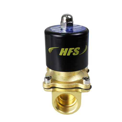 HFS(R) N/C Electric Solenoid Valve for Water Air Gas (110V AC 1/2IN NPT) 110V AC 1/2IN NPT