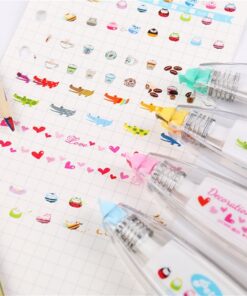 Lucky Fitness 2pcs Korea Stationery Cute Novelty Decorative Correction Tape Correction Fluid School & Office Supply 13 71QyOvvCkL