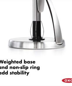 OXO Good Grips SimplyTear Paper Towel Holder - Stainless Steel (Silver & Black) 28 71Qyszzrt6L 4