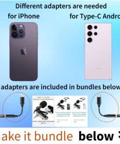 YouMic - Small Lavalier Microphone with Clip - Lav Lapel Mic for Camera Phone iPhone iOS Android PC Laptop Video Recording - Noise Cancelling 3.5mm Jack 30 71QyuTqsQ5L