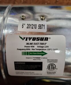 VIVOSUN 6 Inch Inline Duct Fan 240 CFM, HVAC Exhaust Ventilation Fan with Low Noise for Basements, Bathrooms, Kitchens and Attics, Silver 6'' 29 71Qzbvs7oL
