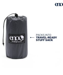 ENO, Eagles Nest Outfitters ProFly Rain Tarp, Ultralight Hammock Accessory Gray Standard Packaging 16 71R EOAemJL