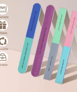 IFUNSON Professional Nail Buffer Block, Nail Buffer for Natural Nails, All-in-One Smooth & Buff & Shine for Nail Care, 6 Pack 22 71R03XLG8uL