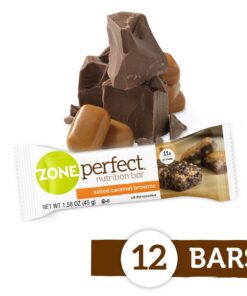 Zone Perfect Nutrition Bar - Salted Caramel Brownie - 1.58 Oz - 0 Ct 12 Count (Pack of 1) 4 71R0O0t8cVL