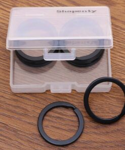 Shapenty 1 Inch/25mm Diameter Metal Flat Split Key Chains Rings for Home Car Keys Attachment (Black,10PCS/Box) 22 71R1e5ooIUL