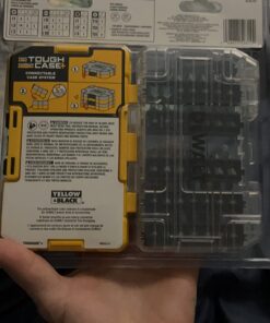 DEWALT Screwdriver Bit Set with Tough Case, 45-Piece (DW2166),Grey/Silver Screwdriving Set With Tough Case 45-Piece Screwdriving Set 48 71R1rNivQ4L