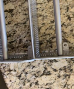 Simple Houseware Wall Mounted Spice Rack, Silver, Set of 2 43 71R23kso0xL