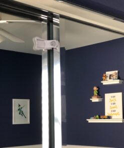 Sliding Door Lock for Child Safety - 2 Pack Grey/White White 43 71R2PYQyhdL