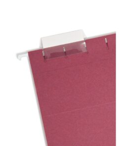 Alternative view of Smead Colored Hanging File Folder with Tab, 1/5-Cut Adjustable Tab, Letter Size, Assorted Jewel Tone Colors, 25 per Box (64056)