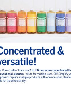 Dr. Bronner's - Pure-Castile Liquid Soap (Baby Unscented, 32 ounce) - Made with Organic Oils, 18-in-1 Uses: Face, Hair, Laundry and Dishes, For Sensitive Skin & Babies, No Added Fragrance, Vegan 32 Fl Oz (Pack of 1) 25 71R2yaZYOiL 1