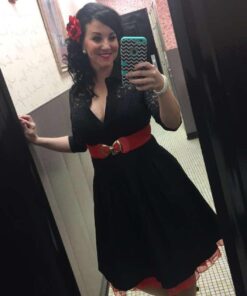 GRACE KARIN Vintage Womens 50s Tutu Skirt Petticoat Red Size M 26 71R32vd6ZZL 1