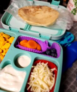 Bentgo® Kids Bento-Style 5-Compartment Lunch Box - Ideal Portion Sizes for Ages 3 to 7 - Leak-Proof, Drop-Proof, Dishwasher Safe, BPA-Free, & Made with Food-Safe Materials (Blue) Blue 30 71R4SOPFHEL