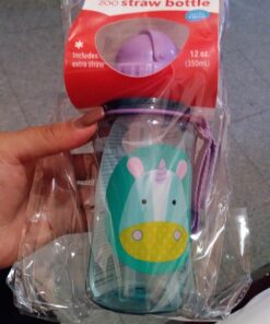 Skip Hop Toddler Sippy Cup with Straw, Zoo Straw Bottle, Unicorn 27 71R4g m yjL