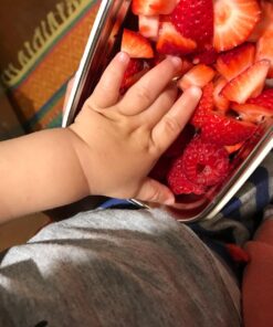 Innobaby Keepin' Fresh Stainless Steel Divided Bento Snack Box with Lid for Kids and Toddlers BPA Free, 11 oz., Blue 29 71R4qNQXFzL