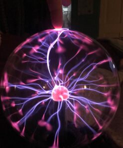 Plasma Ball Light 8" Inch, Interactive Touch Sound Response Science Lamp Orb Tabletop 17 71R51qtmlGL