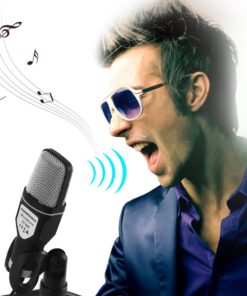 SOONHUA Condenser Microphone,Computer Microphone, 3.5MM Plug and Play Omnidirectional Mic with Desktop Stand for Gaming,YouTube Video,Recording Podcast,Studio,for PC,Laptop,Tablet,Phone 27 71R5Zg7abiL